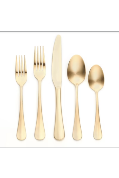 Gold Flatware Set